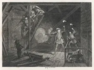 Herne the Hunter Disappears from Windsor Castle Print