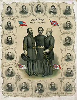 Robert E Lee Portrait Prints: Our heroes and our flag
