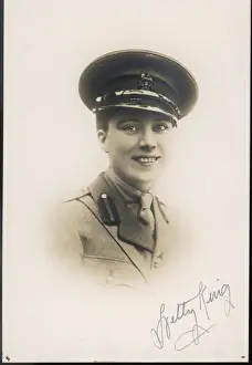 Hetty King Print - A Female Impersonator in Military Uniform