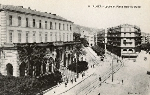 High School and Bab-el-Oued Square, Algiers, Algeria High School and Bab-el-Oued Square, Algiers, Algeria
