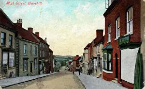 Prints of High Street, Coleshill, Birmingham, near Chelmsley Wood, Warwickshire, England. Date: 1909 Birmingham Prints: High Street, Coleshill, Warwickshire Print 1909