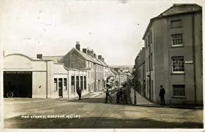 Prints of High Street, Shepton Mallet, near Wells, Somerset, England. Date: 1925 Well Prints: High Street, Shepton Mallet Print, 1925