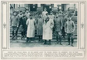 Prints of PAUL VON HINDENBURG German General with his staff during the early months of the First World War Generals And Leader Prints: Hindenburg & Staff Print / German General in WWI