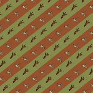 Birds Repeating Pattern Print - A Vintage Design
