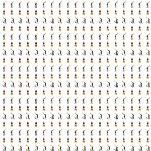 History Repeats Itself Prints: Sailor and Semaphore Flags Repeating Pattern Print