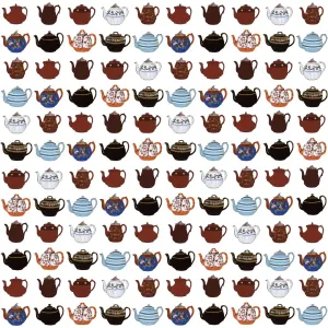 Creative Textile Patterns Prints: Repeating Pattern - Teapots