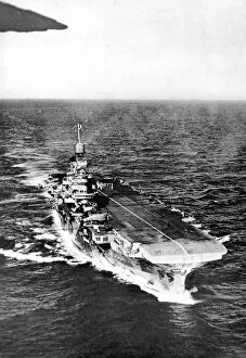 Air Plane Collection: HMS Indomitable at sea, Second World War, 1945