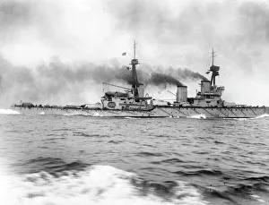 HMS Inflexible, British battlecruiser, WW1 HMS Inflexible, British battlecruiser, WW1