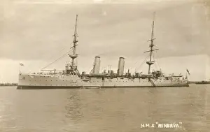 Royal Navy Cruiser Prints: HMS Minerva