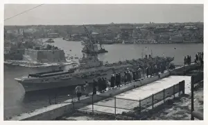 HMS Ocean Aircraft Carrier Print