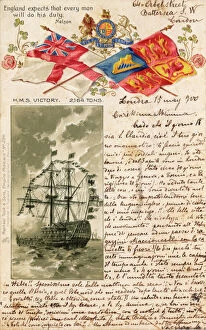 Signal Collection: HMS Victory, Flags and Nelson Quote