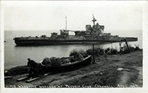 HMS Warspite, Prussia Cove, Cornwall HMS Warspite, Prussia Cove, Cornwall