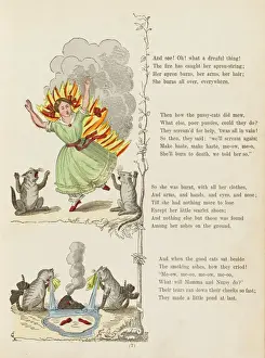 Hoffmann / Harriet / Matches Print: A Woman Enveloped in Flames