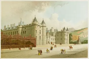Holyrood - Close The entrance to the Palace Print