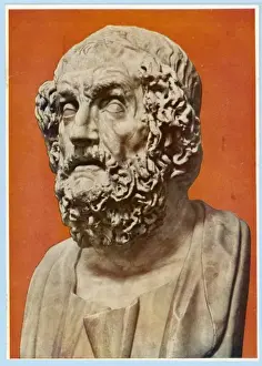 Homer Print on Red Background