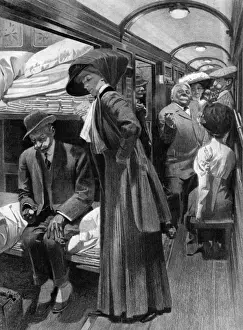 French Rail Transport Prints: Homeward Bound - the Rush from the Riviera