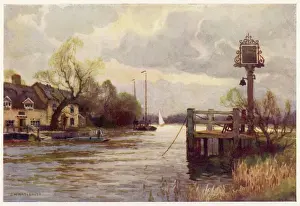 England Countryside Scenery Prints: Horning Ferry