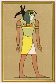 Horus-Seth Print, Ancient Egyptian Deity Form