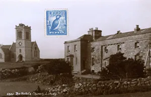 The Hotel and Church, Lundy Island, Bristol Channel The Hotel and Church, Lundy Island, Bristol Channel