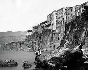 Hotels on the clifftops, Sorrento, Italy Hotels on the clifftops, Sorrento, Italy