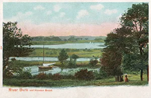 Hoveton Broad and the River Bure, Norfolk, England Hoveton Broad and the River Bure, Norfolk, England