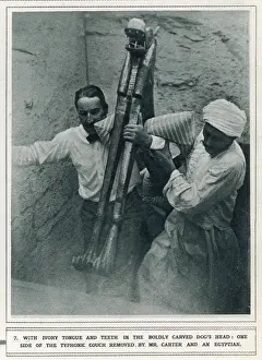 Howard Carter at Tutankhamun's Tomb Excavation Print