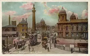 Hull Print: City Hall and Bridge