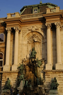 HUNGARY. BUDAPEST. Detail of the Royal Palace HUNGARY. BUDAPEST. Detail of the Royal Palace