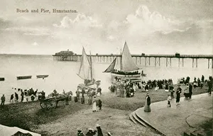 Hunstanton, Norfolk - The Beach and Pier Hunstanton, Norfolk - The Beach and Pier
