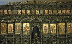 Iconostasis. Anonymous work. 19th century. National Art Ga Iconostasis. Anonymous work. 19th century. National Art Ga