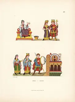 Illuminated Figures Print, 1889