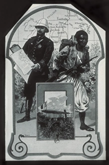 illustration alluding to the conflicts for the colonial illustration alluding to the conflicts for the colonial