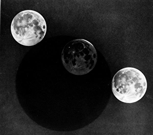 Illustration showing the Eclipse of the Moon, 1932 Illustration showing the Eclipse of the Moon, 1932