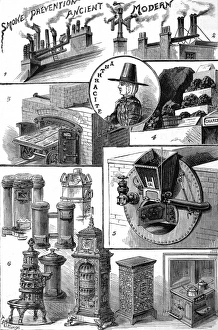 Illustrations of chimneys and stoves taken from the exhibiti Illustrations of chimneys and stoves taken from the exhibiti