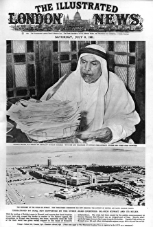 ILN cover - Kuwait and its ruler, 1961 ILN cover - Kuwait and its ruler, 1961