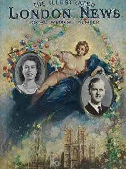 Terence Cuneo Artwork Prints: ILN Royal Wedding Number November 1947