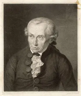 Author Prints: Immanuel Kant Print - Engraved Portrait