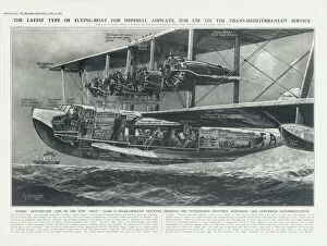 Images Dated 23rd May 2012: Imperial Airways Poster, seaplane Scipio
