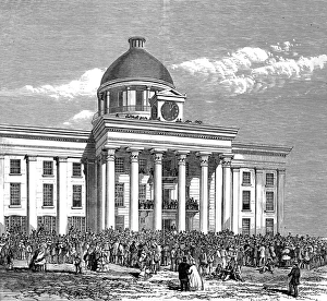 Inauguration of Jefferson Davis as President, 1861 Inauguration of Jefferson Davis as President, 1861