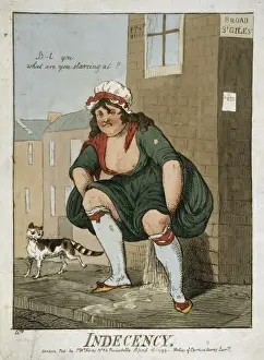 British Cartoons Prints: Indecency