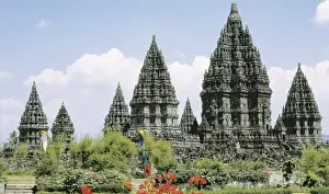 Prambanan Temple Prints: INDONESIA. CENTRAL JAVA. Prambanan. Prambanan