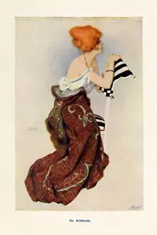 Elegantly Dressed Woman Portrait Prints: (insert)