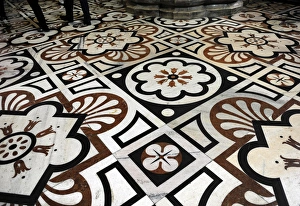 inside Catheral of Milan. Detail marble from Candoglia. Work inside Catheral of Milan. Detail marble from Candoglia. Work