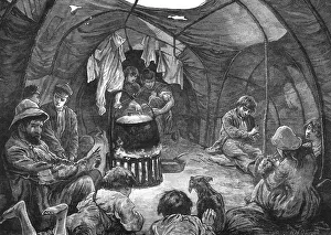 Inside a tent on Mitcham Common Inside a tent on Mitcham Common