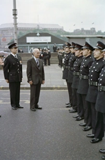 Inspection of firefighters at LFB Headquarters, Lambeth Inspection of firefighters at LFB Headquarters, Lambeth