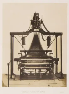 Inst. Of Mechanical Engineers Prints: Barlow's Patent Double-Action Jacquard Loom Print, 1851