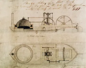 Bridgewater Canal Boat Diagram Print, 1799
