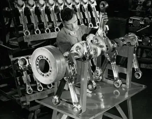 Deltic Engine Assembly Print (Inst. of Mechanical Engineers)