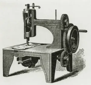 Singer Sewing Machine History Prints: First singer sewing machine