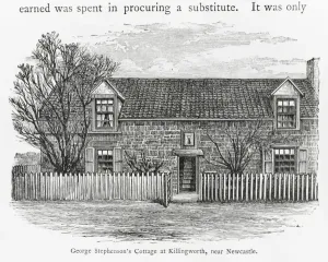 Inst. Of Mechanical Engineers Prints: George Stephenson's Cottage at Killingworth: A Print